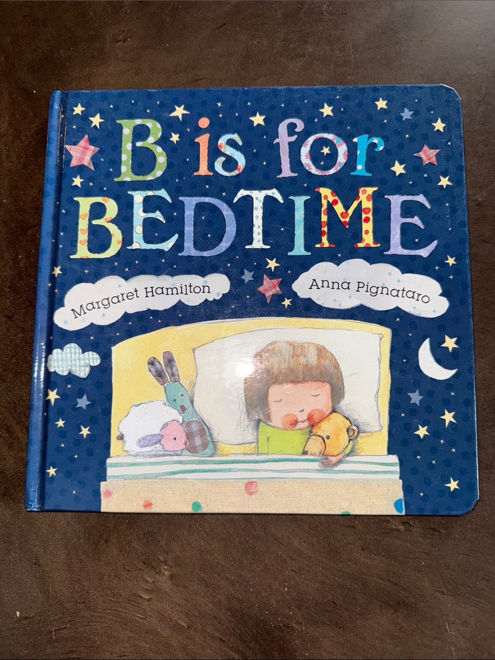 B is for Bedtime Board Book - Navy Stars